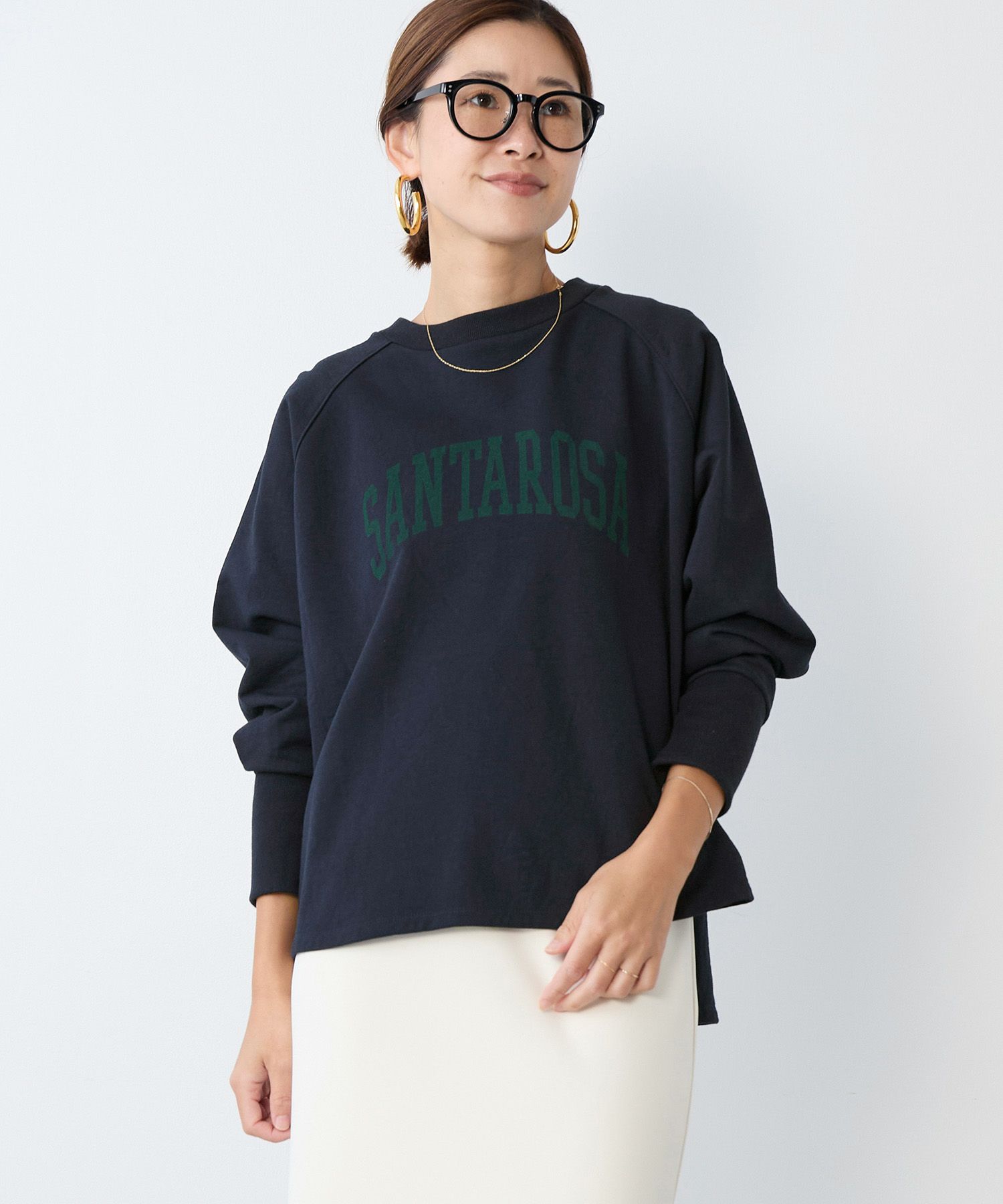 ラムス スウェット グリーン ラグランスリーブ プリント付 ストリート b150 ラムス スウェット グリーン ラグランスリーブ プリント付 ストリート