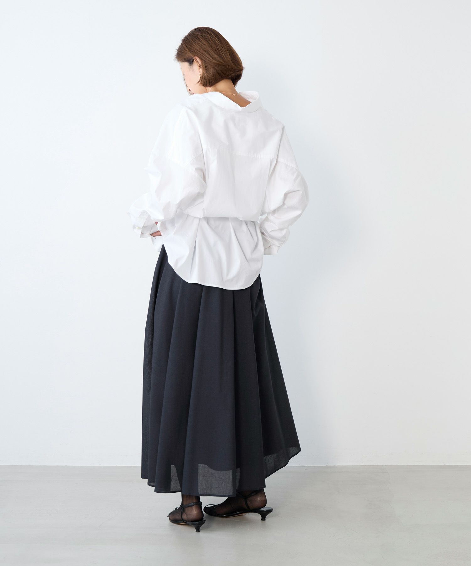 ボイルタックギャザーロングスカート | MICA&DEAL ONLINE STORE