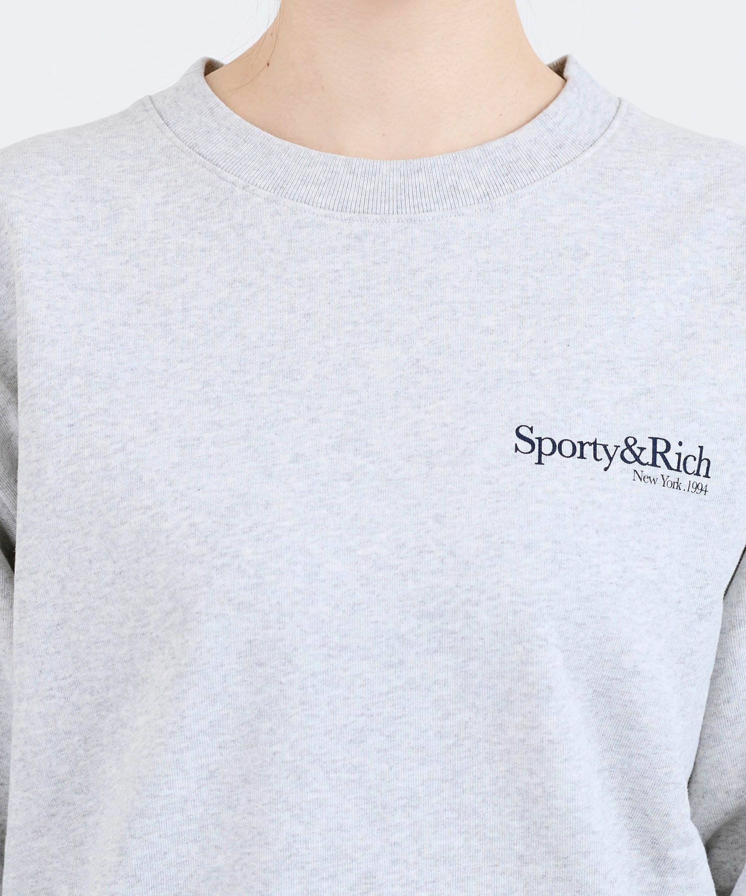 SPORTY & RICH】裏起毛ロゴスウェット-Run Club C/N | MICA&DEAL