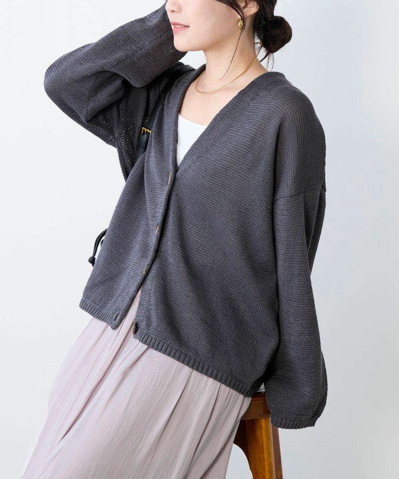 Vネックルーズニットカーディガン | MICA&DEAL ONLINE STORE