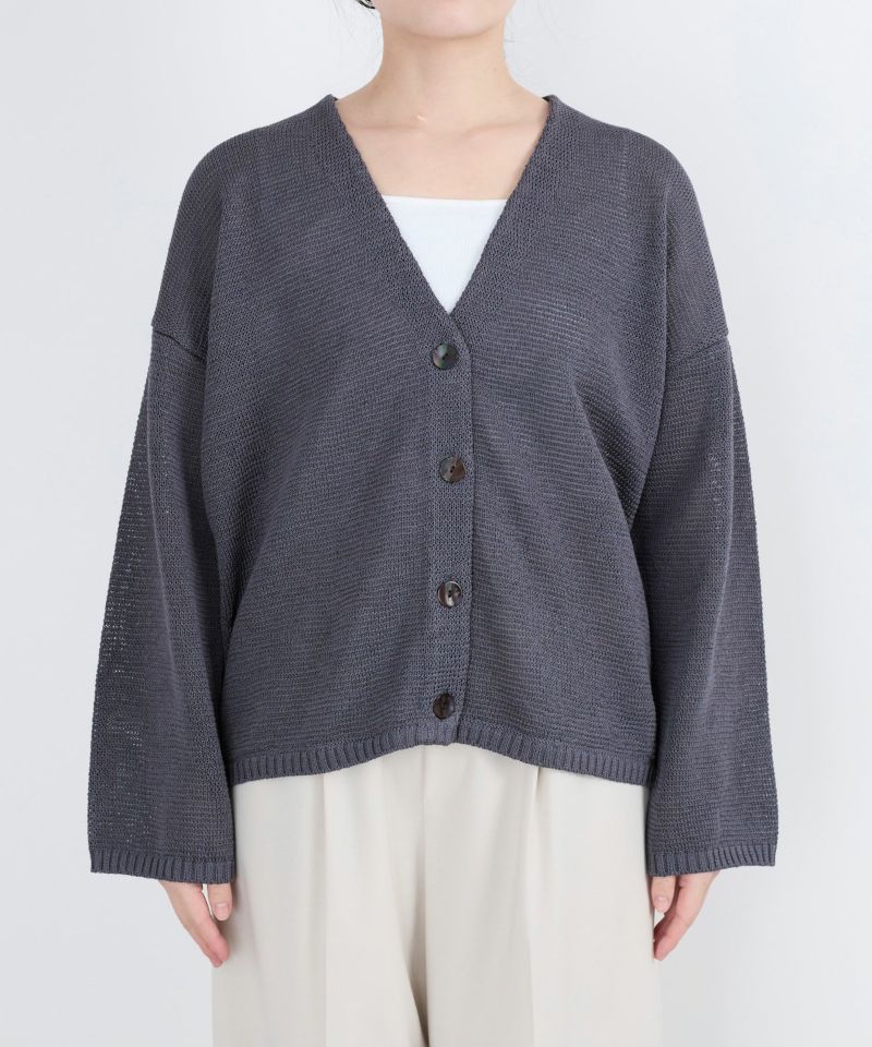 Vネックルーズニットカーディガン | MICA&DEAL ONLINE STORE
