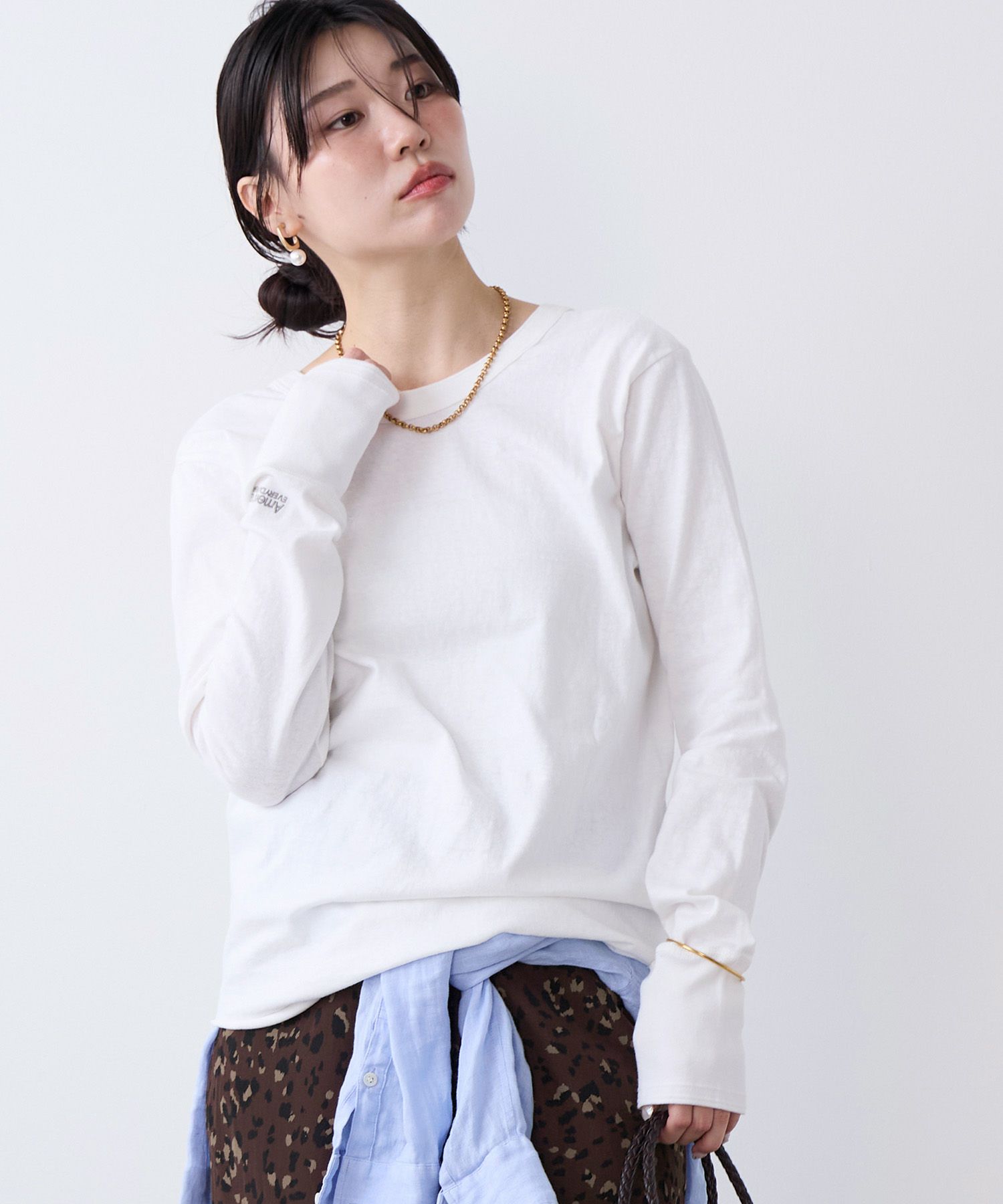 AMERICANA】別注-前後2WAYヘンリーネックロングT-shirt | MICA&DEAL